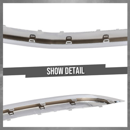 G-PLUS Front Center Bumper Trim Compatible with Benz S450 Base 3.0L 2018-2020 Fit Benz S550e Base 3.0L 2015-2017 2228852221, MB1037109 Silver