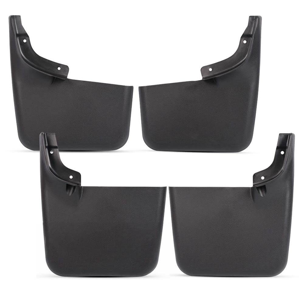 G-PLUS Mud Flaps, Compatible with Ford F150 2004-2014, w/o The Factory Wheel Lip Moldings Splash Guards Mudguards Front Rear 4PCS Heavy Duty Molded No Drill CL3Z-16A550-C, CL3Z-16A550-F