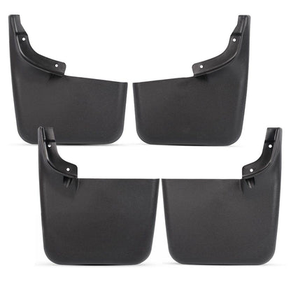 G-PLUS Mud Flaps, Compatible with Ford F150 2004-2014, w/o The Factory Wheel Lip Moldings Splash Guards Mudguards Front Rear 4PCS Heavy Duty Molded No Drill CL3Z-16A550-C, CL3Z-16A550-F