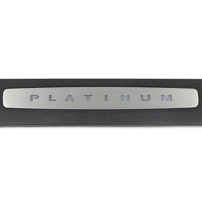 G-PLUS LED Illuminated Platinum Door Sill Plates Compatible with Ford F250 F350 F450 F550 Super Duty Crew Cab Only 2017-2022 Left and Right Door Sill Protector HC3Z-2613208-AA HC3Z-2613209-AA