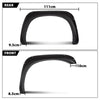 G-PLUS Fender Flares Compatible with Dodge Ram 1500 2002-2008 Fit Dodge Ram 2500 3500 2003-2009 Wheel Opening Molding Arch Trim 4PCS Black