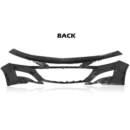 G-PLUS Front Bumper Cover Fascia Unpainted Compatible with Chevy Malibu Primered 2019-2021