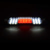 G-PLUS Rear LED Third Brake Light Compatible With 2014-2018 Chevy Silverado/GMC Sierra1500/2500HD/3500,3RD Cargo Led Tail Lamps Chrome Housing,Clear Smoky lens