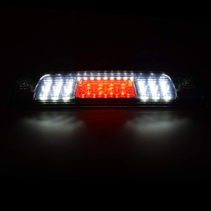 G-PLUS Rear LED Third Brake Light Compatible With 2014-2018 Chevy Silverado/GMC Sierra1500/2500HD/3500,3RD Cargo Led Tail Lamps Chrome Housing,Clear Smoky lens