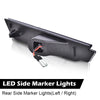 G-PLUS Rear Fender LED Side Marker Light Lamp Pair Clear Lens Fit Chevy Camaro LS | LT | SS | Z/28 | ZL1 2010 2011 2012 2013 2014 2015