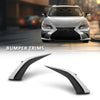 G-PLUS Bumper Trims Front LH&RH Pair Fit LX ES250 F Sport 2023-2024, Fit Model Without F Sport Package 5310506010, 5310606010, LX1039128, LX1038128 Chrome and Black