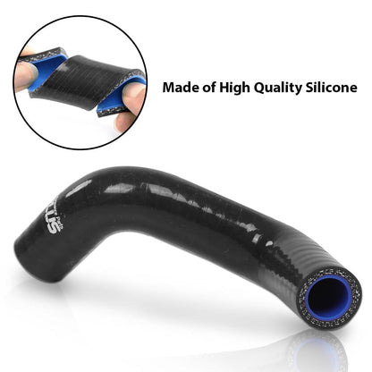 G-PLUS Silicone Radiator Hose Kit w/Clamps Compatible with Honda/Acura Integra DC4 DB7 RS LS GS SE with B18B1 Engine 1994-2001 Black
