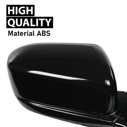 G-PLUS Power Mirror Driver and Passenger Side Compatible with Honda Accord 4-Door 2003-2007 Manual Folding 3-Pin HO1320152 HO1321152 76250SDAA13ZA 76200SDAA13ZA Glossy Black