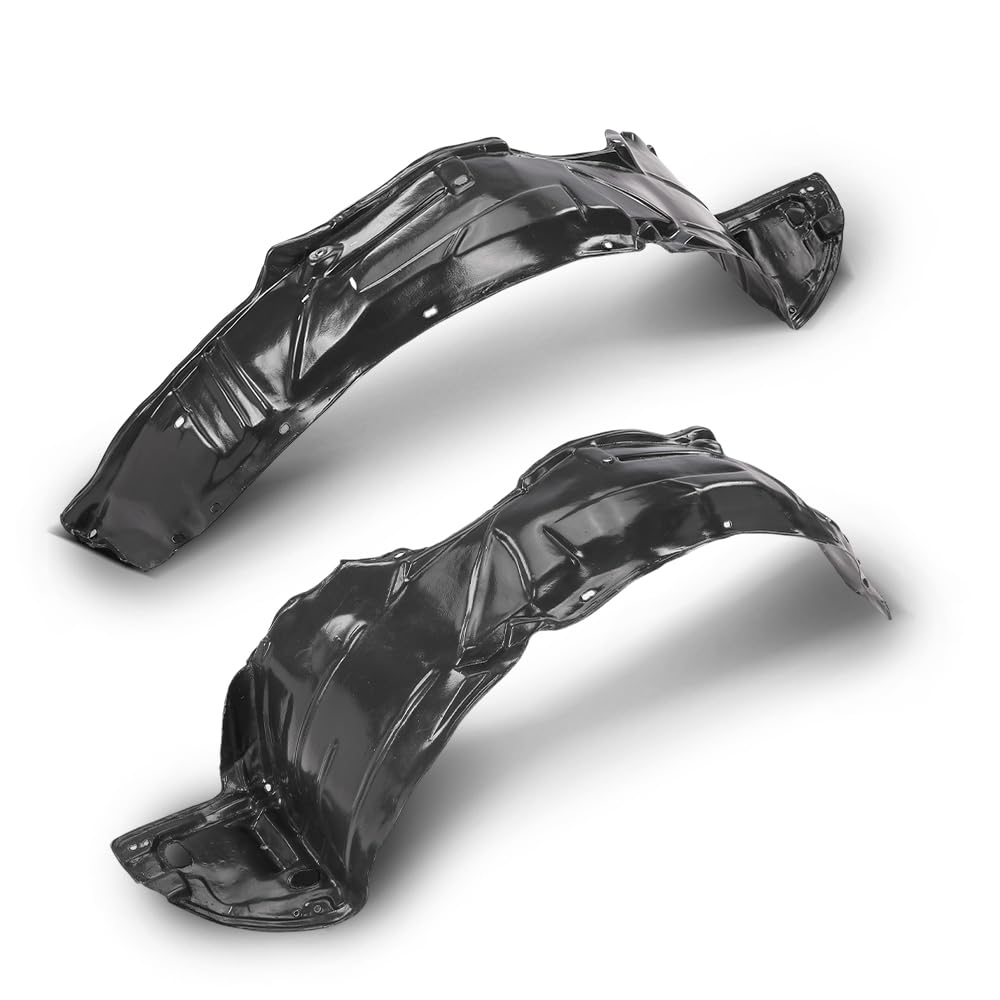G-PLUS Front Driver & Passenger Side Fender Liner Set Compatible with Honda Civic 2004-2005; Only Fit Sedan/Coupe 74101S5AJ01, 74151S5AJ00, HO1249121, HO1248121 2 PCS Black