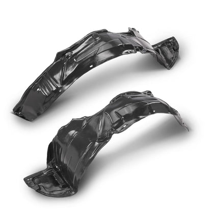 G-PLUS Front Driver & Passenger Side Fender Liner Set Compatible with Honda Civic 2004-2005; Only Fit Sedan/Coupe 74101S5AJ01, 74151S5AJ00, HO1249121, HO1248121 2 PCS Black