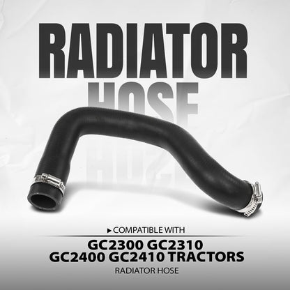 G-PLUS Lower Radiator Hose Compatible with Massey Ferguson GC2300 GC2310 GC2400 GC2410 Tractors 4264879M1, 6259100M1 Black