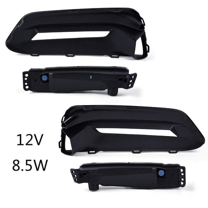 G-PLUS Front Bumper LED Fog Lights Compatible With 2018-2019 Honda Accord Sedan,Fog Lamp Daytime Running Light w/Bezel + Wiring Kit Left & Right Side