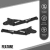 G-PLUS Left ＆ Right Front Bumper Retainer Compatible with Porsche Cayenne (submodel: Base, S, S Hybrid, Turbo) 2011 2012 2013 2014 95850504900, 95850505000 Black