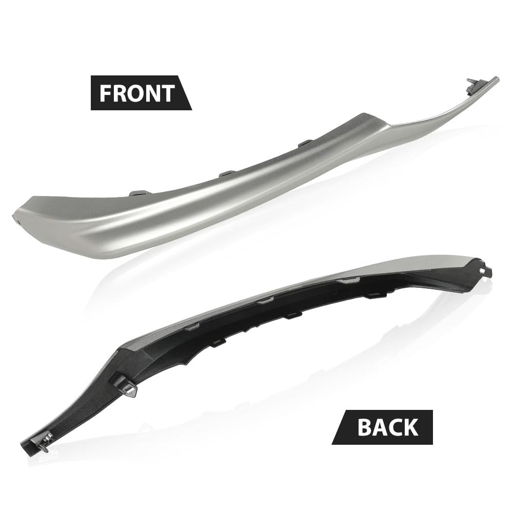 G-PLUS Front Bumper Side Trim Left Right Set Silver Compatible with Toyota Camry XSE SE 2021-2023 52163F4020 52164F4020 TO1139101 TO1138101