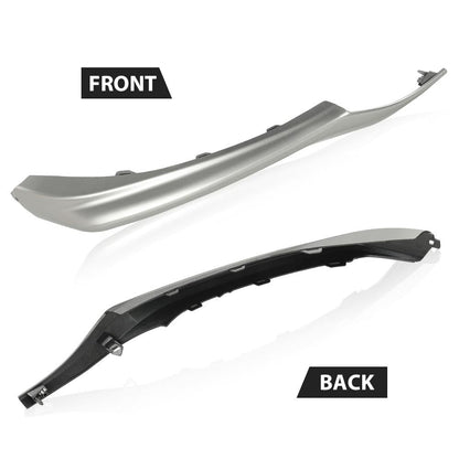 G-PLUS Front Bumper Side Trim Left Right Set Silver Compatible with Toyota Camry XSE SE 2021-2023 52163F4020 52164F4020 TO1139101 TO1138101