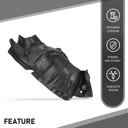 G-PLUS Fender Liner Front Right Side Compatible with Benz E350 E550 Base 4Matic 2-Door Coupe Convertible 2010-2013 2076901730