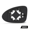 G-PLUS Mirror Glass Passenger Right Side Compatible with Porsche Macan 2015 2016 2017 2018 2019 2020 2021 95B857522J White