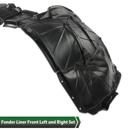 G-PLUS Front Left Driver & Right Passenger Side Fender Liner 2pcs Compatible with 2015-2021 Murano 638409UF0A-PFM NI1249155 638435AA0A-PFM NI1248155
