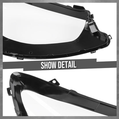 G-PLUS Headlight Lens Cover Compatible with Benz W213 E-Class E200 E350 E350e E450 2021-2023 Left & Right Pair Front Headlamp Lens Cover Clear