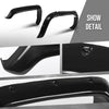 G-PLUS 80mm Fiberglass FRP Fender Flares (8 PCS) & Mud Flaps (4 PCS) Compatible with Hummer H3 Black