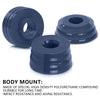 G-PLUS Body Cab Mount Bushing Kit Compatible with Ford F250 F350 Super Duty 2WD and 4WD 2008-2016 KF04060BK Blue