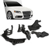 G-PLUS Headlight Mount Bracket Support + Base Plate 4PCS Kit Compatible with Audi A4 / S4 B8 2008-2012 ,Compatible with Audi A4 Allroad 2010-2012