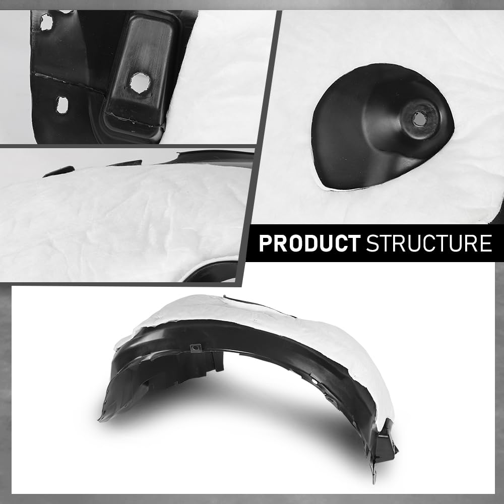 G-PLUS Front Left Fender Liner Inner, Compatible with Ford Escape 2015-2019, Driver Side, FO1248161, CJ5Z16103B
