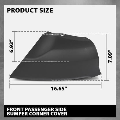 G-PLUS Front Right Bumper Corner Cover, Compatible with Ford EcoSport 2018-2022, Passenger Side, FO1017102, GN1Z17D957DB