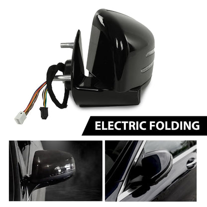 G-PLUS Rear View Side Mirror w/Blind Spot Driver and Passenger Side Compatible with Benz M GL Class ML63 ML350 ML300 ML500 W164 X164 GL350 GL450 GL550 2005-2011 1648105193 1648104693 Black