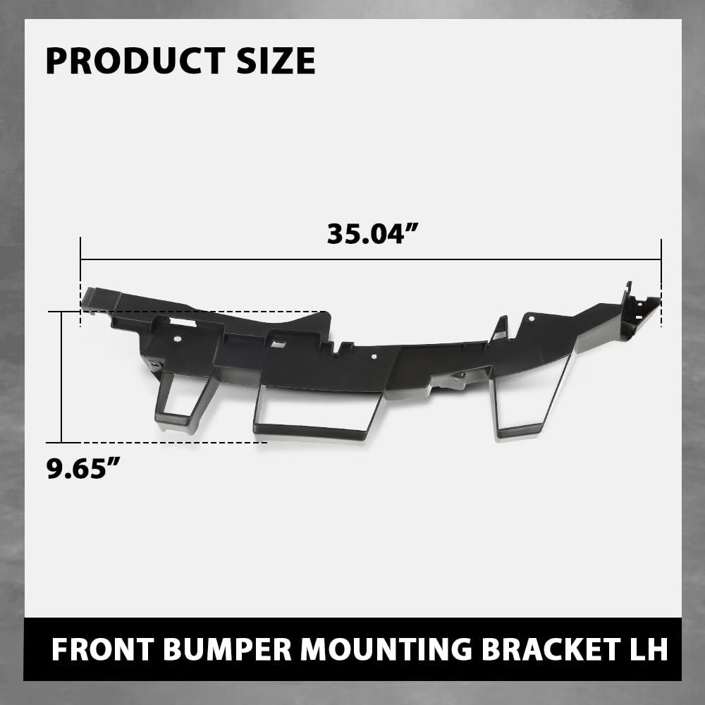 G-PLUS Front Bumper Mounting Bracket Left Side Compatible with Range Rover Sport 2006-2013 Black