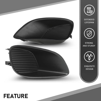 G-PLUS Fog Light Covers Set Driver and Passenger Side Compatible with Toyota Yaris Base 2012,Fit Toyota Yaris Base Sedan 2007-2011,Fit Toyota Yaris S 2007,Fit Toyota Yaris S Sedan 2008-2009