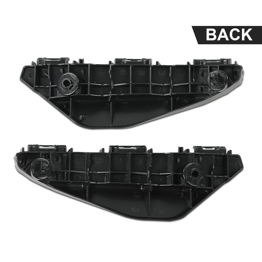 G-PLUS Pair Front Bumper Retainer Bracket Compatible with Toyota Yaris Hatchback 2013 2014 2015 2016 525360D130, 525350D130 Black Smooth Finish