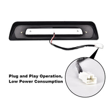 G-PLUS LED Third Brake Light for Toyota Tundra 2007-2018 White Lens Black Housing Additional Angle