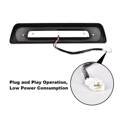 G-PLUS LED 3rd Third Brake Light Compatible with Toyota Tundra 2007-2018 Third High Mount Brake Tail Light Rear Brake Stop Tail Light Replace For# 81570-0C050(White Lens Black Base)