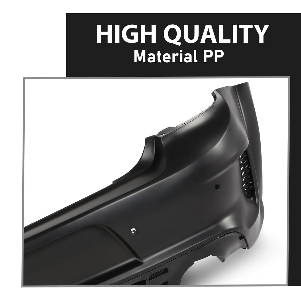 G-PLUS Rear Bumper Cover w/Holes Compatible with Dodge Charger 2020 2021 2022 2023, 68488292AA, CH1100A56, Primed Black
