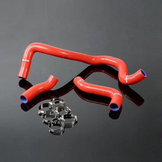 G-PLUS Silicone Radiator Coolant Hose Kit Clamps Compatible With VW MK4 Golf/Bora Audi A3 1.8T 20VT S Red