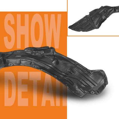 G-PLUS Front Driver & Passenger Side Pair Fender Liner Compatible with Toyota Corolla 2020-2022 53806-12140, 53805-12140, 53806-12100, 53805-12100, TO1248231 Black