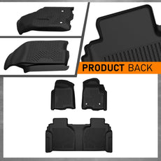 G-PLUS 3PCS Floor Mats for Chevy Silverado GMC Sierra 1500 2500HD 3500HD 2019-2025 TPE Product Specifications