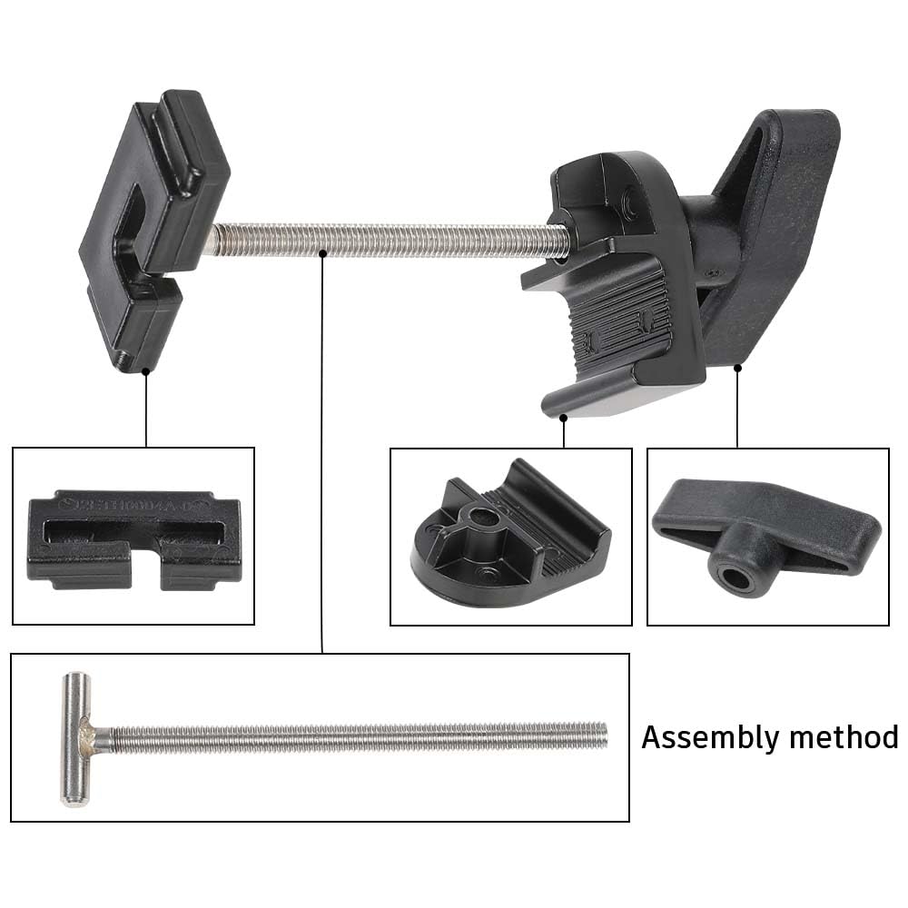 G-PLUS Universal Rear/Front Clamp Cover Hard Canopy Replacement Parts Compatible with Ford/Chevrolet/Toyota/Nissan/Jeep/RAM and so on Hard Tri-Fold Tonneau Cover TSHP01