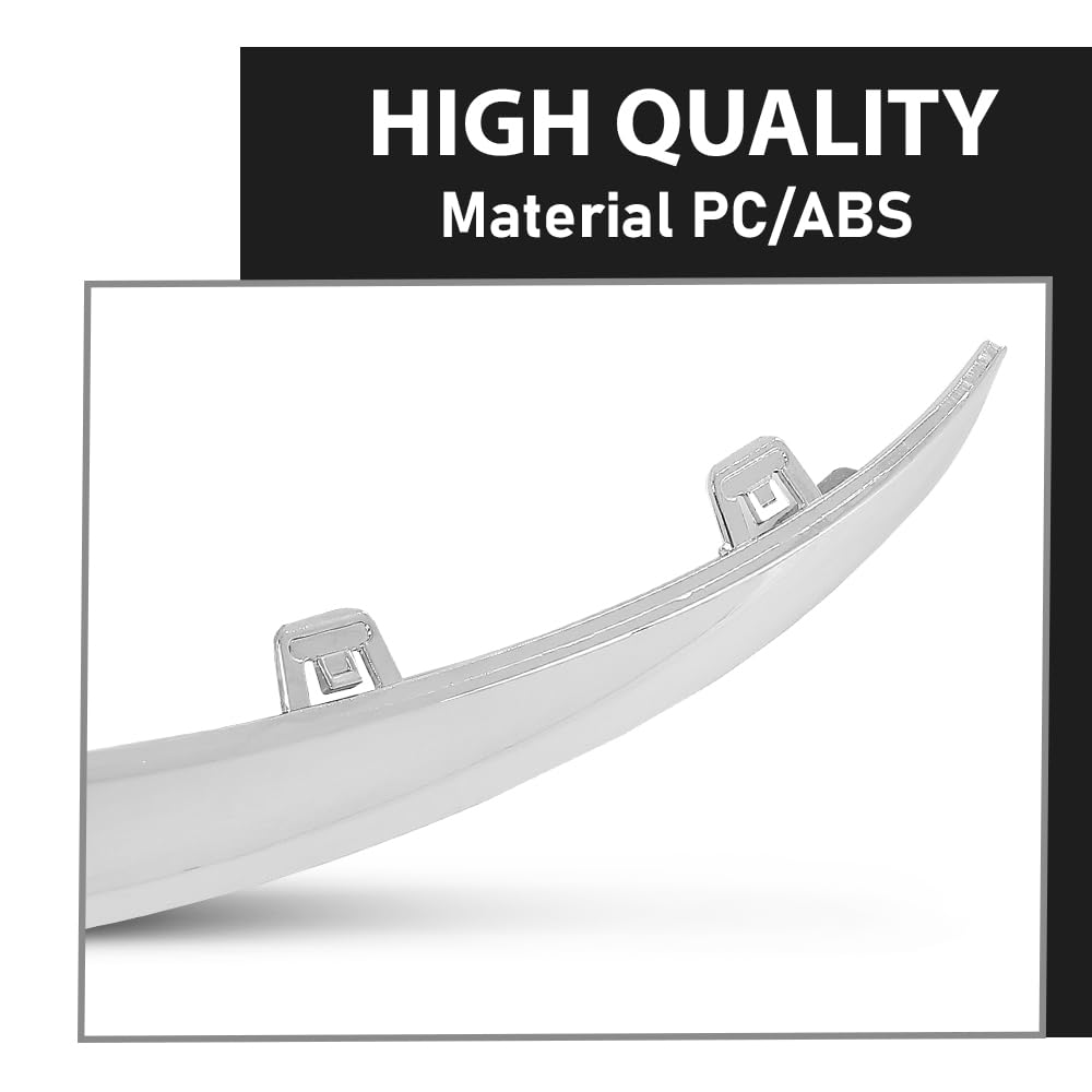 G-PLUS Front Bumper Chrome Tirm Moulding Set 3Pcs Compatible with Benz GLC W253 GLC300 GLC250 GLC43 AMG 2016-2019 2538852700