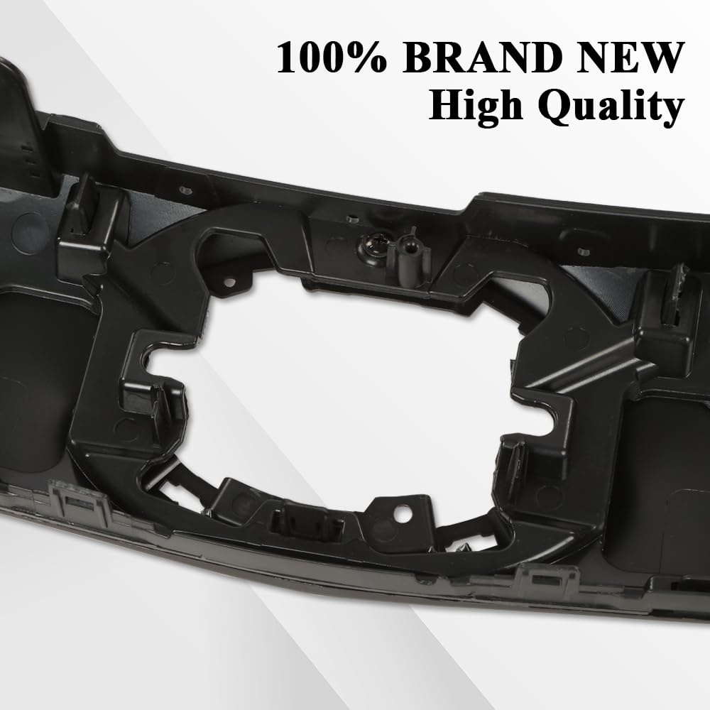 G-PLUS Front Bumper Upper Hood Grill Compatible with Toyota Sienna 2021-2022 Gloss Black/Silver