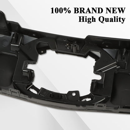 G-PLUS Front Bumper Upper Hood Grill Compatible with Toyota Sienna 2021-2022 Gloss Black/Silver