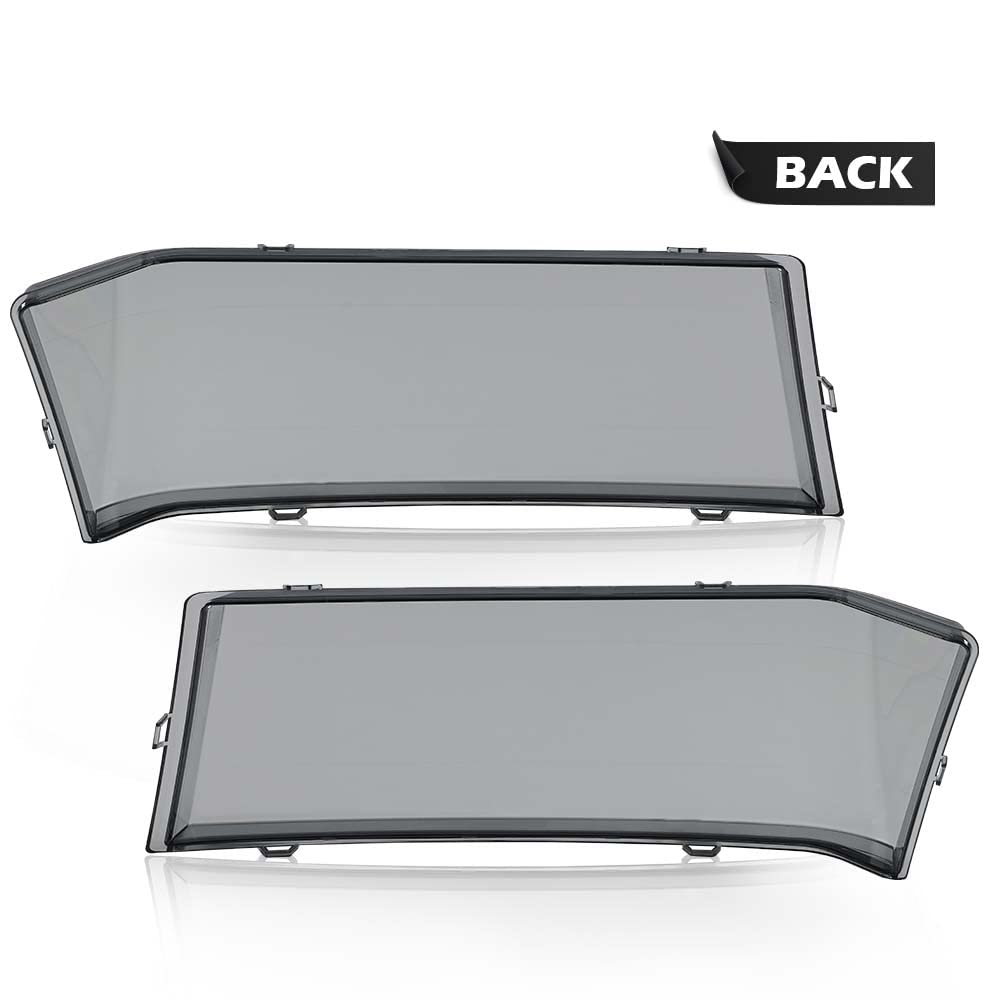 G-PLUS Headlights Assembly Bumper Lights Cover Smoke Compatible with 2004-2012 Chevy Colorado/GMC Canyon.2006 Isuzu i-280/i-350.2007-2008 Isuzu i-290/ i-370 19328954,19328955