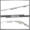 G-PLUS Front Bumper Cover Molding Trim Compatible with Benz W117 CLA Class 2016-2019 1178854900, 1178855000 Silver
