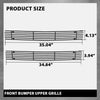 G-PLUS Billet Grille Insert Compatible with Chevy Blazer C/K Pickup Suburban Tahoe 1994-1999 Black