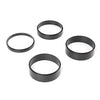 G-PLUS Air Cleaner Spacer Compatible With Edelbrock Holley 1/2"-2" Plastic Kit Black 4PCS