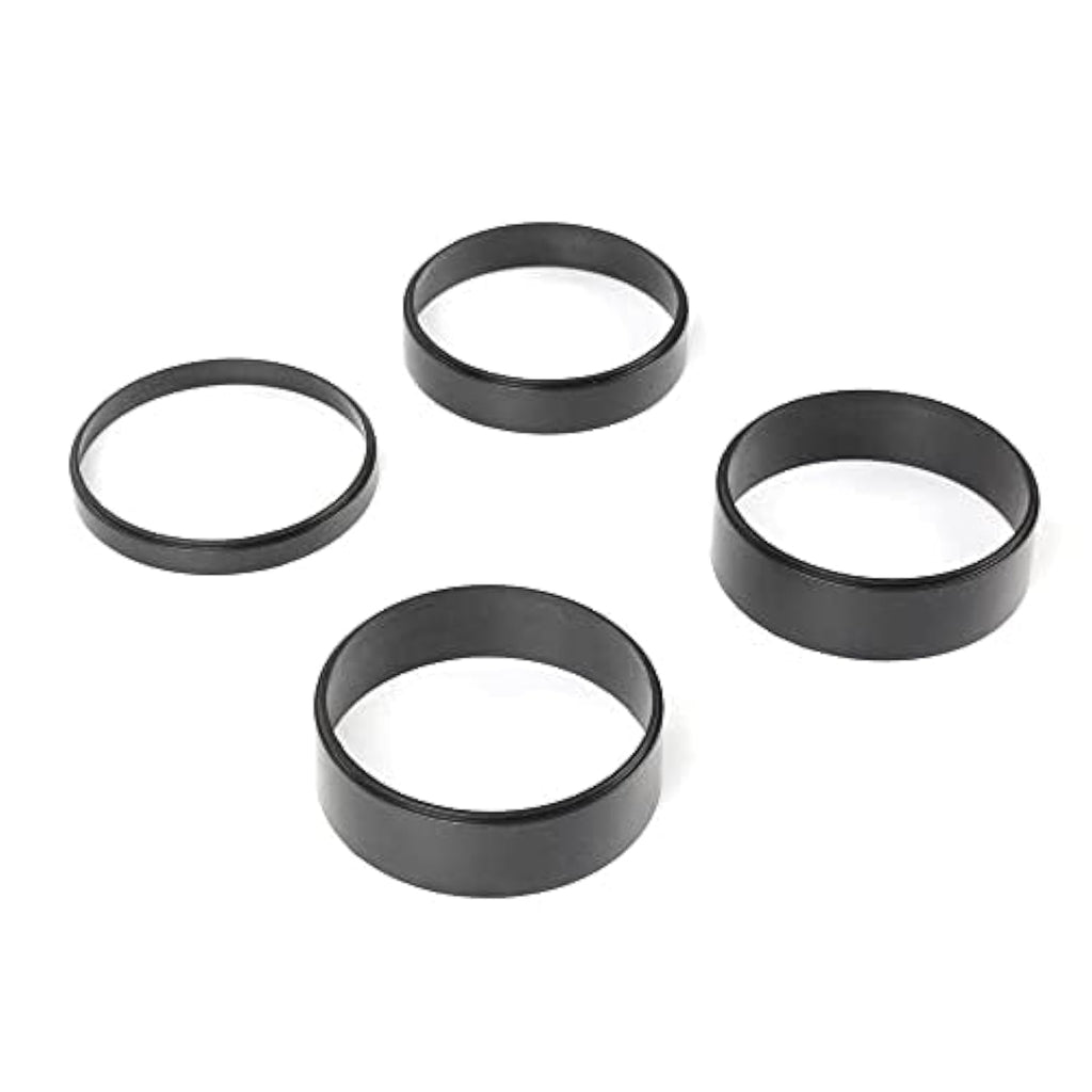 G-PLUS Air Cleaner Spacer Compatible With Edelbrock Holley 1/2"-2" Plastic Kit Black 4PCS