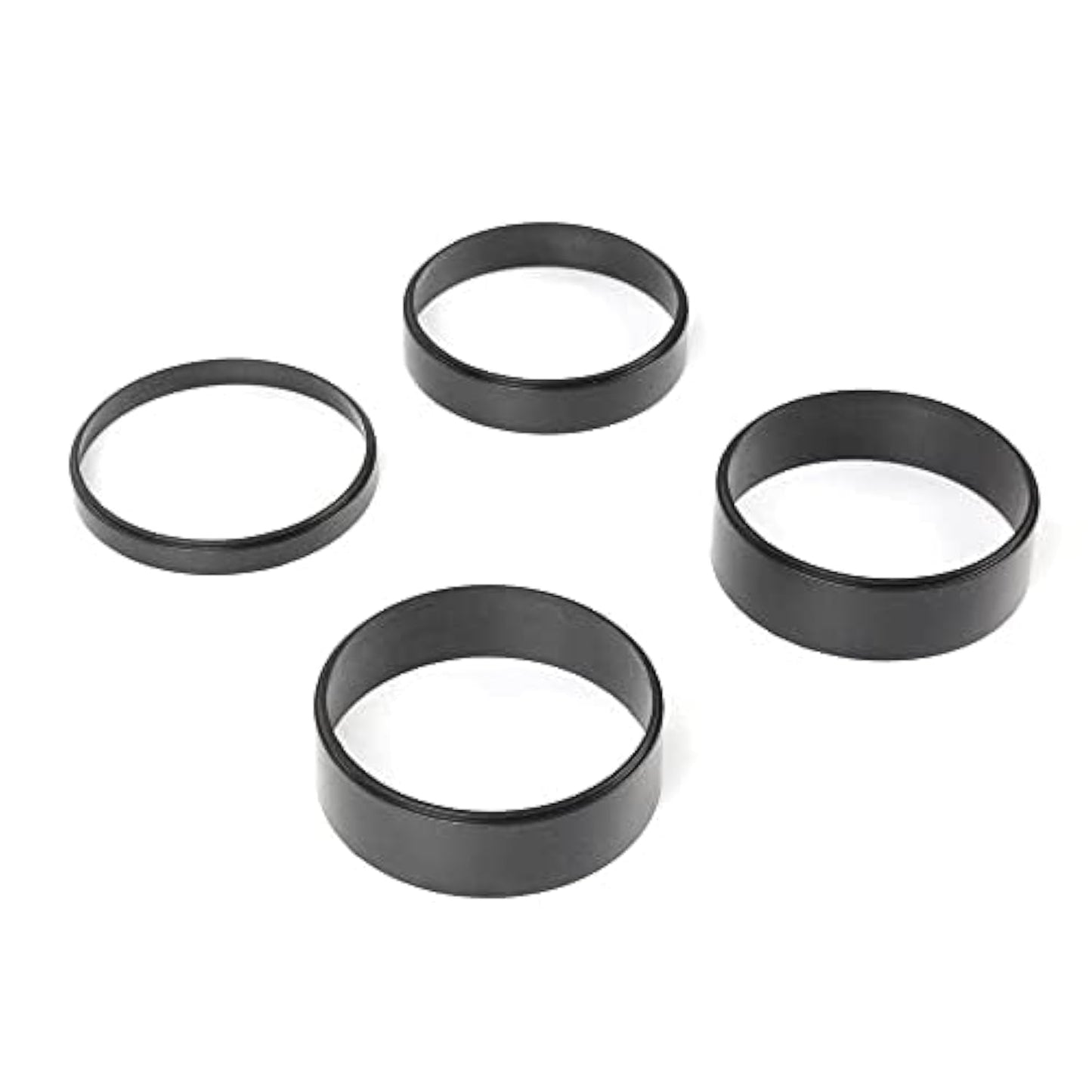 G-PLUS Air Cleaner Spacer Compatible With Edelbrock Holley 1/2"-2" Plastic Kit Black 4PCS