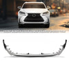 G-PLUS Front Bumper Lower Valance Spoiler Trim Compatible with LX NX200 NX300 F Sport Type Only 2015-2017 LX1093104, LX1095101, 52412-78010, 52411-78020, 5241178020, 5241278010 Chrome Black