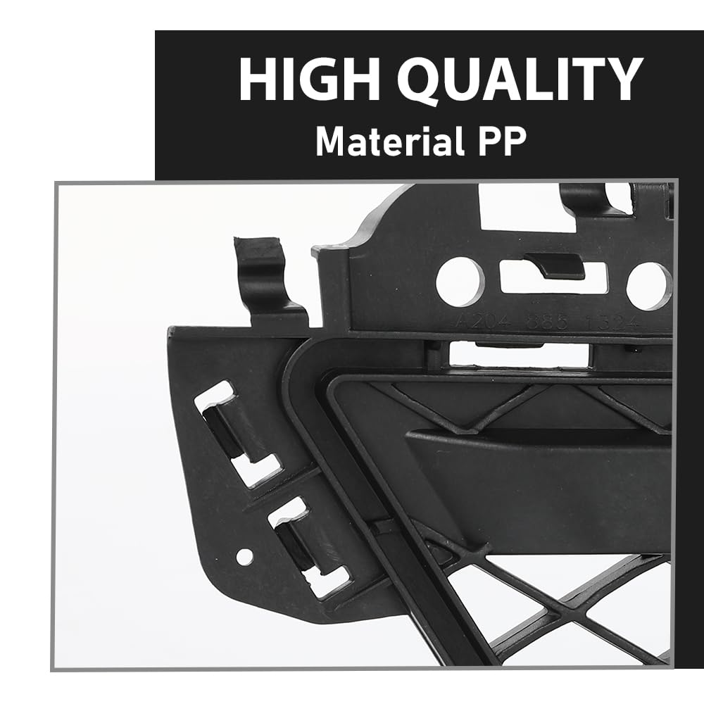 G-PLUS Front Bumper Grille With Parktronic Holes Center Compatible with Benz C250 C350 2012-2015, Fit For Models Without AMG Styling Package 2048851324